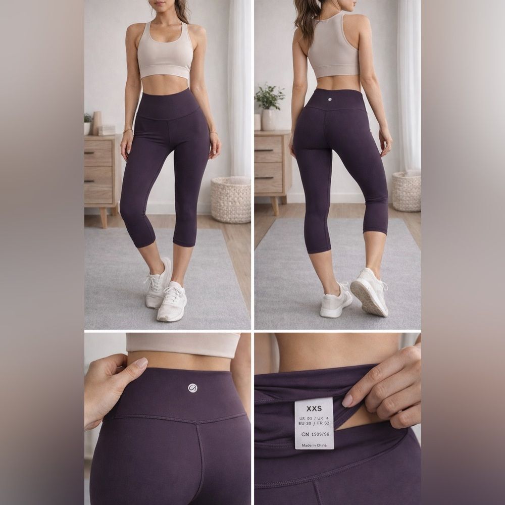 CRZ YOGA Gray Capri Leggings NWT!